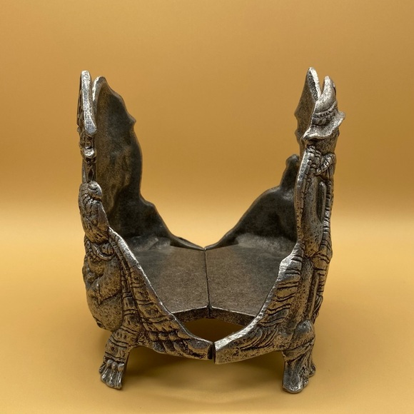 Wonderful Snowmen Melt Your Heart Three Wick Candle Holder 5” Tall X 4 1/4” Wide - Picture 4 of 11